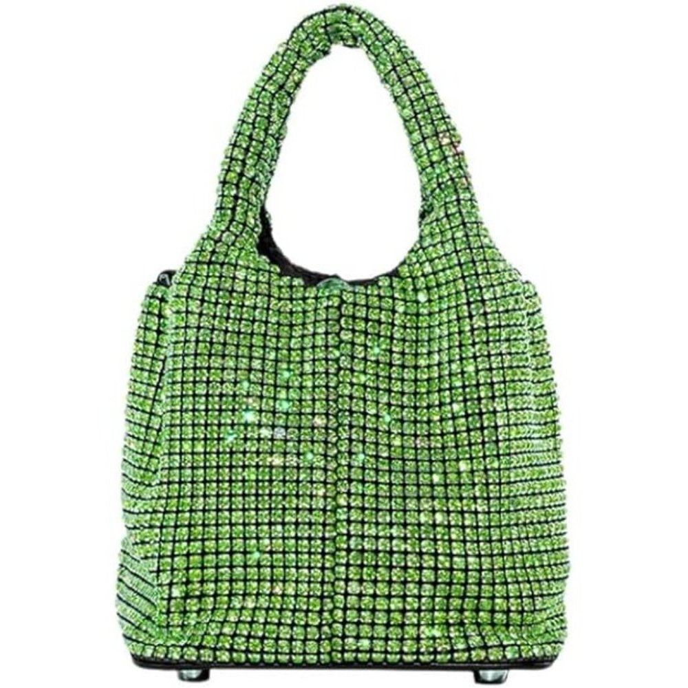 NWT Sparkling Bling SwarovskI Crystal Rhinestone Bucket Bag Shoulder Pur… - Picture 15 of 17